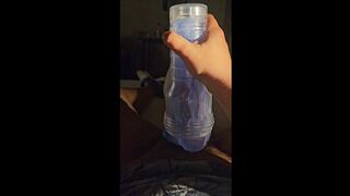 Fleshlight play and cum