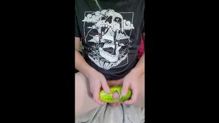 I shove my cock into a cuCUMber