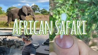 I was very scared, but I did it. Extremely dangerous masturbation during Africans safari
