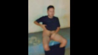 The football team left and I took the opportunity to suck and get milk from one of the players' face