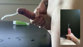 After work masturbation big cumshot