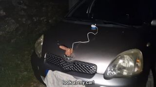 Fucking my own ass: the story of the car and dildo!