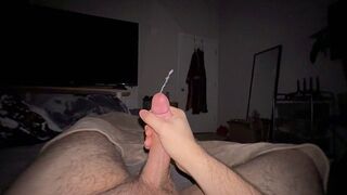 Horny bf moans in your ear and fucks you late at night *huge cumshot and loud male moaning*