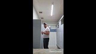 cruising in a public bathroom cum