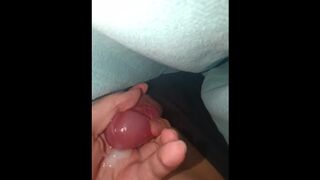 I tickle the foreskin with a lasting sexual pleasure, comfortable enough to ejaculate