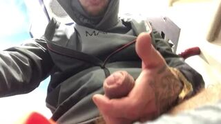 BRITISH LAD PUBLIC TRAIN WANK AronBainXXX