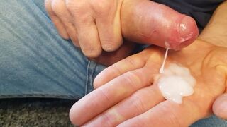 Floppy cock in jeans..whipped out and hard wanked to Big Cum! Inspired by Bubbums