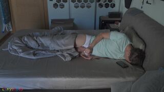 Jerking off and cumming in my hand!