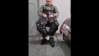 in Gympro Shiny Wetlook Sauna Suit