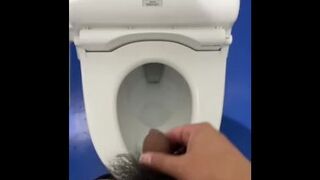 Student come in the toilet of university