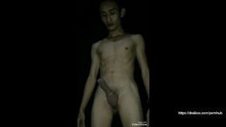 Pinoy 2x Jerk Off and Cumming in a Basket Ball Court-Evening