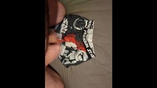 Cumshot on my Freegun Star Wars boxers