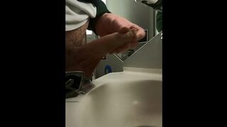 Empty my balls in the train toilet