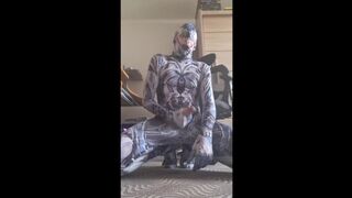 Venom symbiot hard cum and intense orgasm