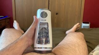 George Having Some Fun With His New Toy - Tasting His Own Cum