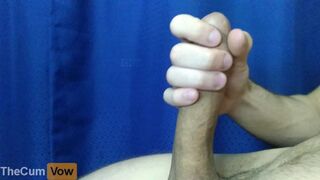 CLOSE UP Cumshot - Slow Masturbation & Intense Orgasm (Thick Cumshot)