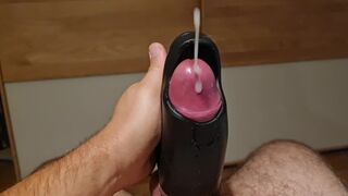 Big fat cock edging until he shoots a huge sticky load of cum