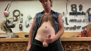 Workshops jerk off ginger construction worker solo uncut