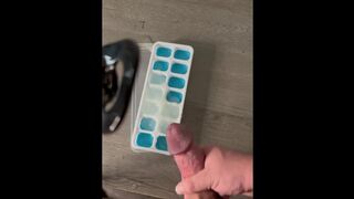 Big Cock Bodybuilder Makes Ice Cubes With Ropes of His Cum