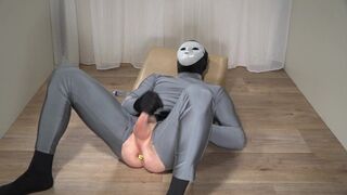 Mr. Mystery playing with toys and jerking off