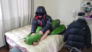 Having fun with my bag down