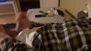 As usual jerking off before go to bed.
