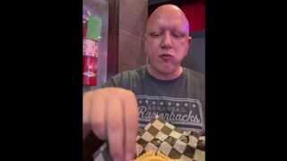 Piggy stuffs his face at casino