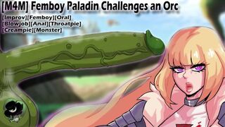 [M4M] Femboy Paladin Challenges an Orc