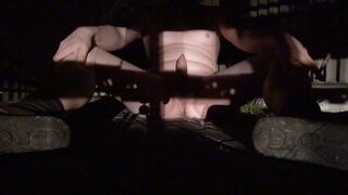 NW1 Scene: Naked and masturbating exposed in headlights of oncoming cars, clothes left behind public