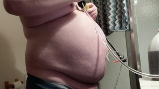 Belly Inflation with Almost 2 Gallons of Water