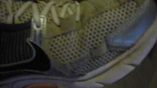 and morning cumshot on my hot adidas!