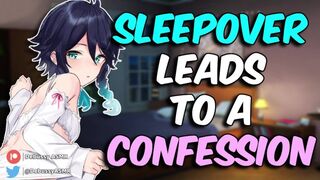 [ASMR] Sleepover with Femboy Friend Ends with a CONFESSION
