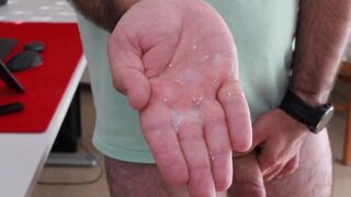 Watching porn and cum on camera after too long