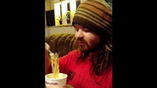 Eating some good cup Ramen