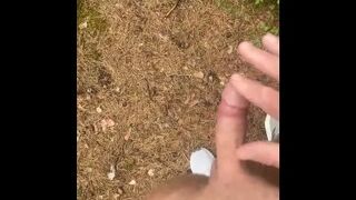 Naked in the nature to see a frend