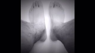 Halloween special The Face obsessed foot - Creepy foot under the covers - not for everyone - POV