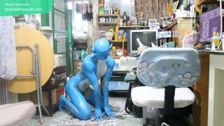 Digitmon Veemon Boy / Body Paint / 19 Years Old Extreme Fetish Cosplay #1