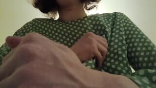 What is under the skirt of the trans-girl Stesha?