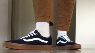 Shoe sniffing sock sniffing POV - Fun for everyone with a love for male feet and white socks