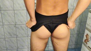 Striptease from a young guy, beautiful ass, part 2