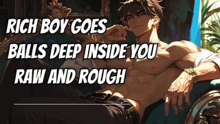 I'm balls deep inside you and you want to suck my cock? Wow, that's rude | Erotic Male Audio