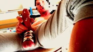 HUNG WHITE VERBAL GOONER DROOLING OVER BALL-STRETCHED COCK