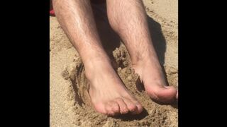 Day at the beach with Mr Manlyfoot