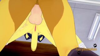 Furry Futanari Hentai 3D - Dog Futanari Fucks Egypt Cat Futanari