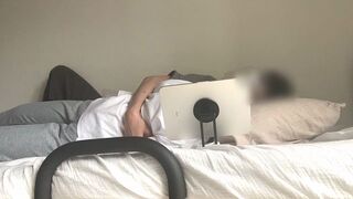 Cuddling up to her while watching a movie