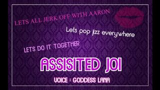 Assisted Masturbation Lets all jerk off with Aaron and pop jizz everywhere JOI