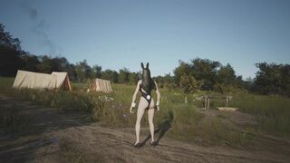 Manor Lords women bunny costume