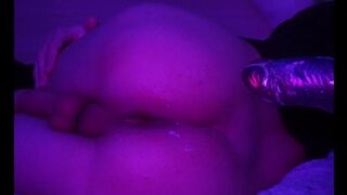 Silly boy falls for big knotted dildo,while dreaming of a real man