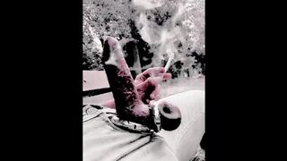 Slutboyben CAM4 Huge Sissy Horse Cock in Public