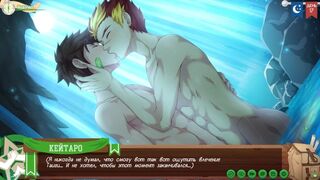 Game: Camp of friends way 2, part 24 - sex in a cave with Taiga (Russian voice)